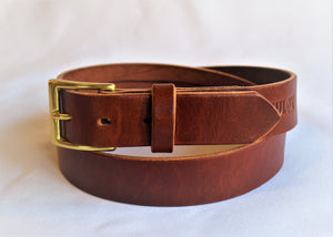 Traditional Medium Brown 1.5" Men's Belt