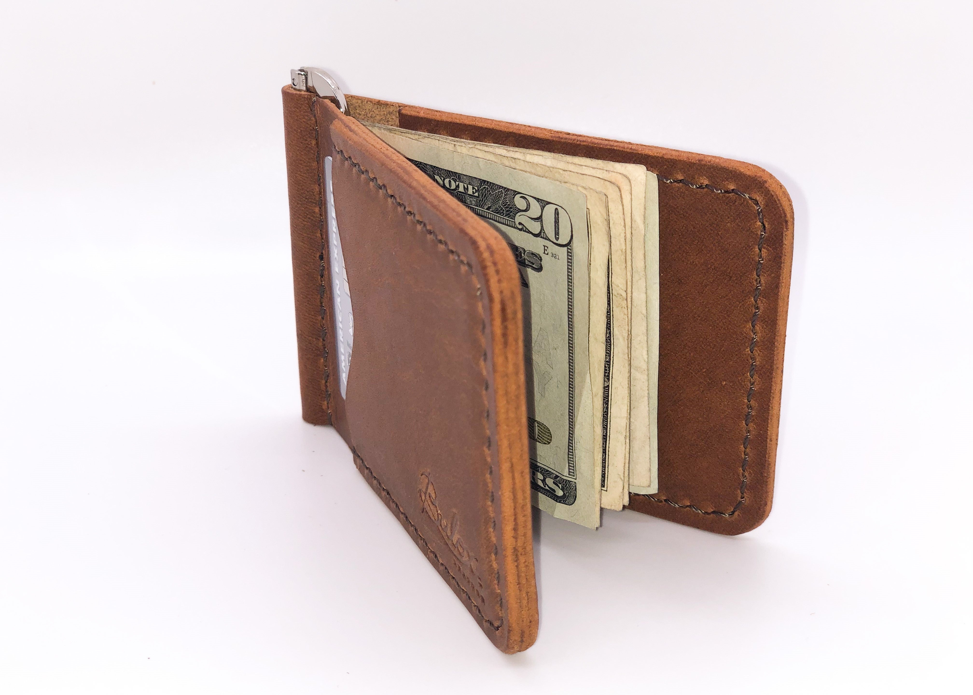 No. 82 Money Clip, English Tan