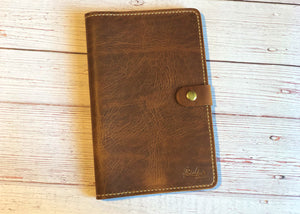 Mitchell Medium Notebook, English Tan