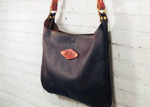 Shoulder Bag, Black Cherry