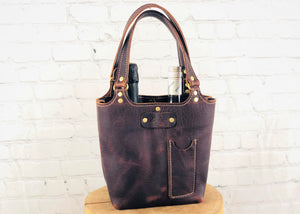 Davis Wine Tote, Dark Cherry