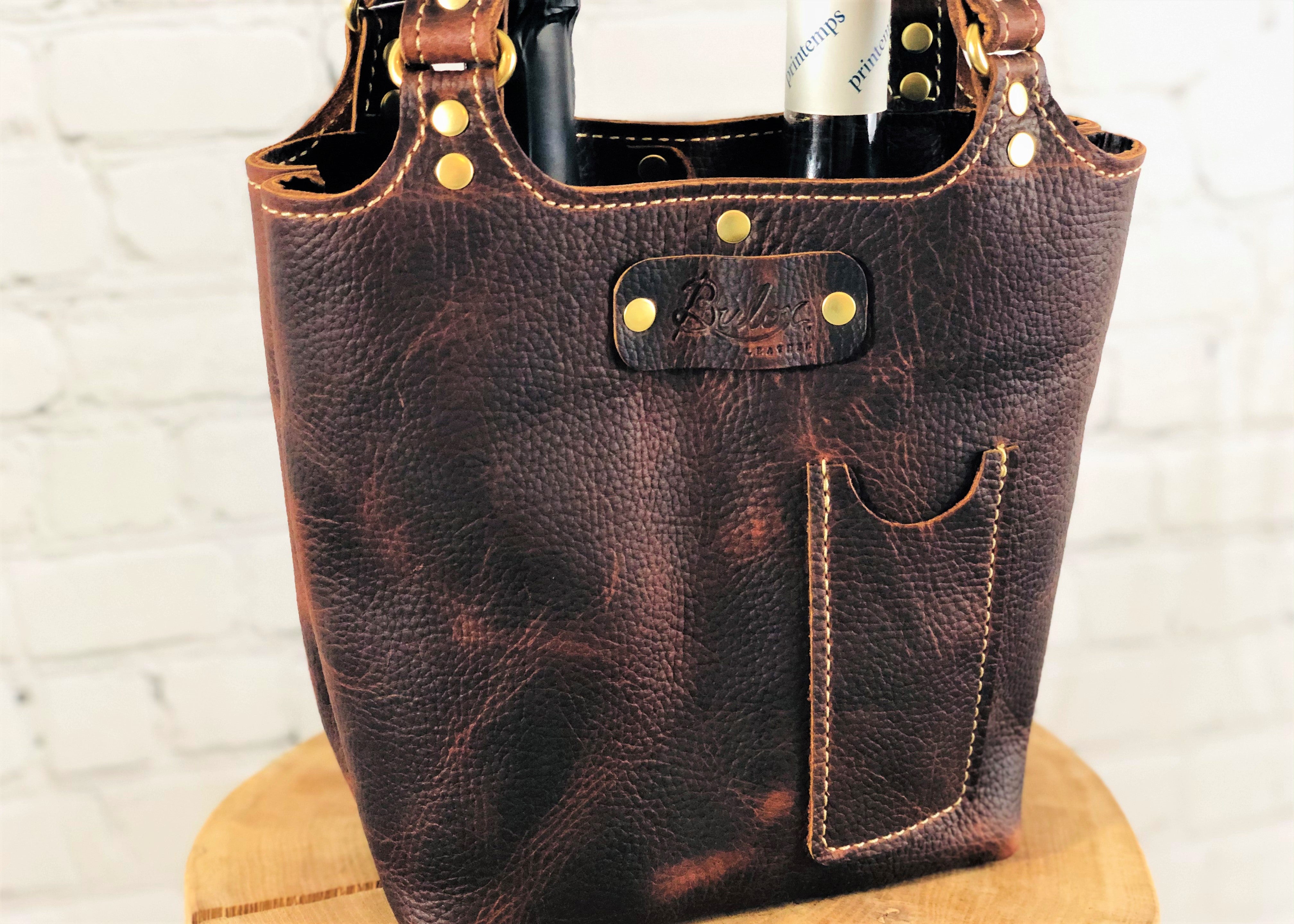 Davis Wine Tote, Dark Cherry