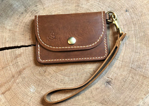 Snap Wristlet, English Tan