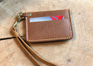 Snap Wristlet, English Tan