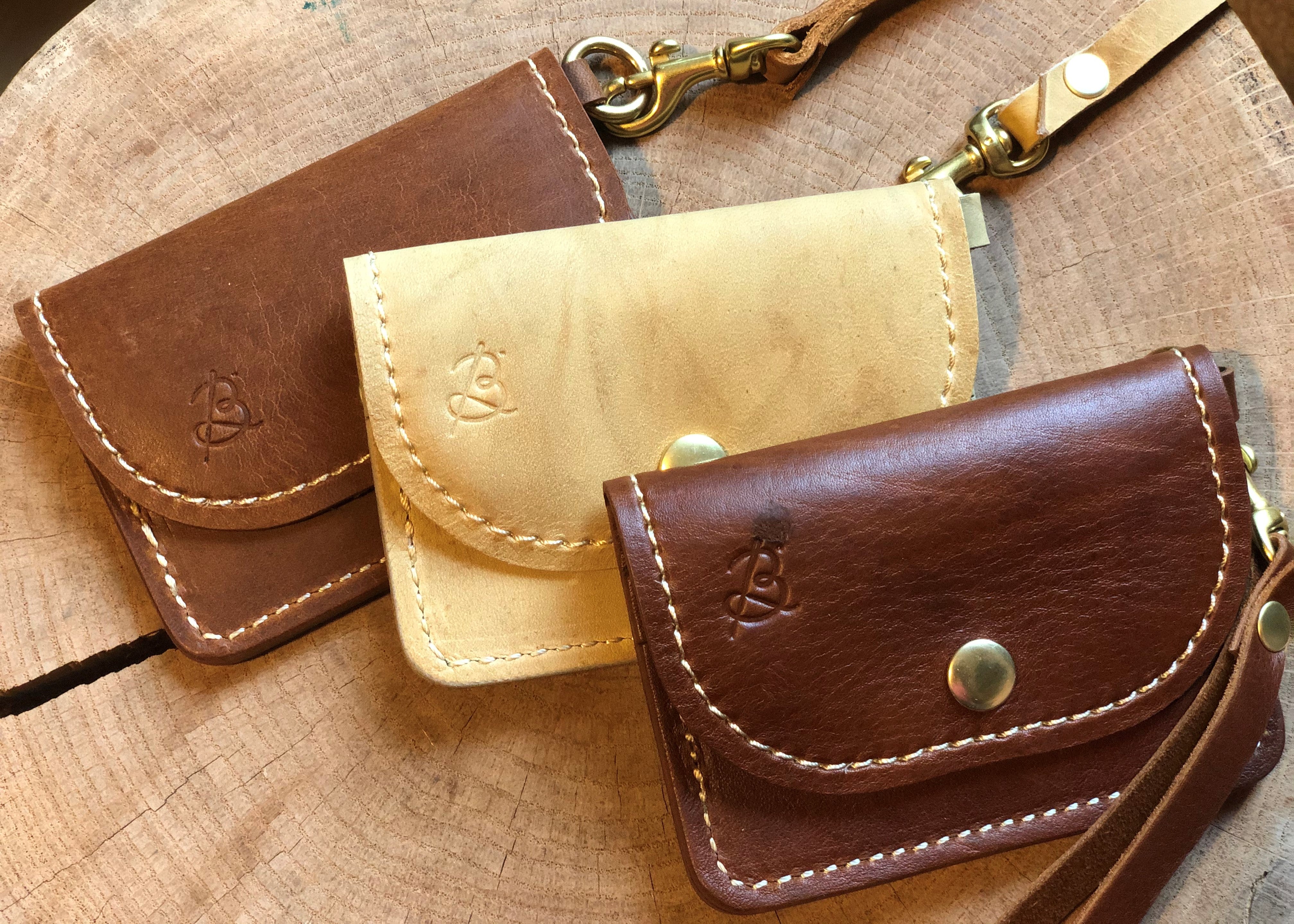 Snap Wristlet, English Tan